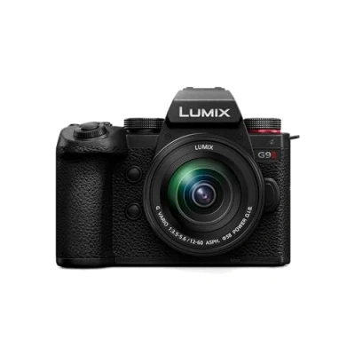 Image de Panasonic Lumix G9M2M Appareil Photo Hybride Expert + Objectif 12 60mm (25MP, AF Phase, Double Stab., Rafale 60ips AFC, Vidéo C4K illimité, ProRes 5.7K, Tropicalisé) Version Française