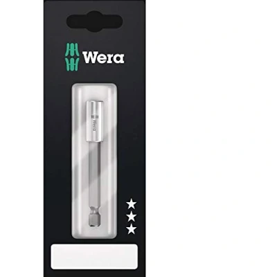Image de Wera 05160924001 899/4/1 Support/adaptateur universel S, 1/4 pouce x 75 mm, Argent
