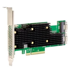 Image de Contrôleur RAID BROADCOM BCM MEGARAID 9620 16i Interfaces SAS/SATA/NVMe Bus PCIe Couleur Noir