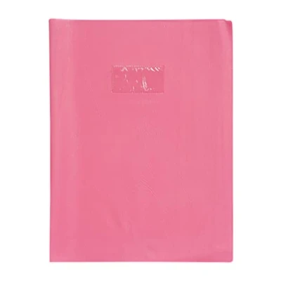 Image de Calligraphe 72209AMZC Un Protège Cahier Grain Cuir Rose fuchsia A4 21x29,7 cm 22/100ème avec Porte Étiquette PVC Opaque
