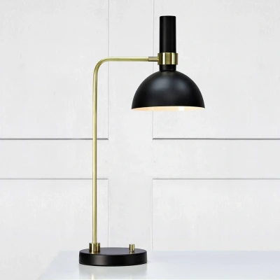 Image de Markslöjd Lampe à poser Larry intensité variable, noir laiton
