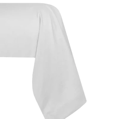 Image de STOF Taie de traversin Taille 45x185 cm Qualité Percale Coton 100% certifié Oeko Tex Couleur Lin Modèle Elysée Linge lit pour Maison