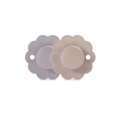 Image de Suavinex, Lot de 2 Sucettes Bébé 6/18 Mois, Sucette Ronde avec Tétine Symétrique SX Pro en Silicone, Réversible, Plate, Flexible, Respecte le Développement Buccodentaire, Wonder Lavender/Mauve