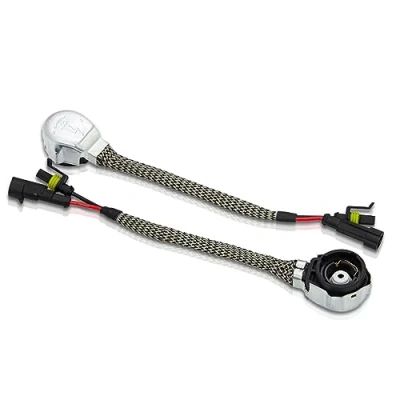 Image de WinPower D2S/D2R OEM Xenon Lampe Ballast Adaptateur Faisceau de Câbles Connecteur Socket Fil Base à HID Ampoules Convertisseur Titulaire, 1 Paire