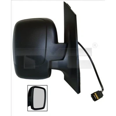 Image de Rétroviseur extérieur Tyc 309 0181 droit noir pour ajustage électrique des rétroviseurs, convexe, chauffant, avec capteur de température, Rabattable é