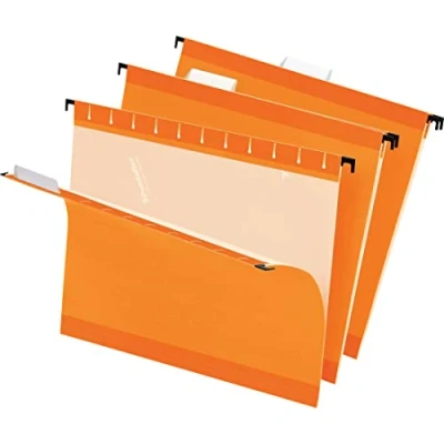 Image de Pendaflex Trieur suspendu renforcé, taille lettre, orange, coupe 1/5, 25/BX (4152 1/5 ORA)