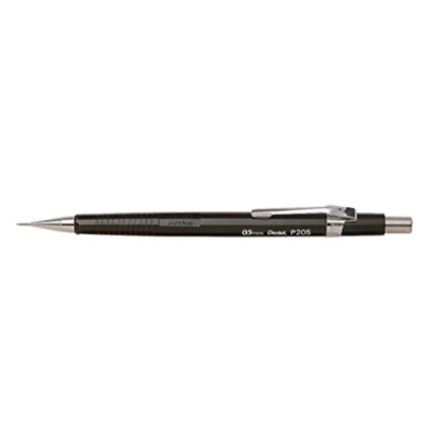Image de Pentel Porte mines P205 de A Sharp avec guidage mine 4 mm, 0,5 HB, noir