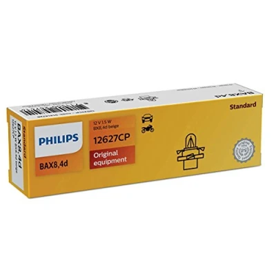 Image de PHILIPS 12627CP Ampoule, éclairage des instruments 12V 1,5W Lampe à socle en plastique B8.4d MERCEDES BENZ: Classe C Berline, E Berline