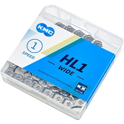 Image de KMC HL1 Wide Half Chaîne de vélo Mixte, Argenté, 100 Link