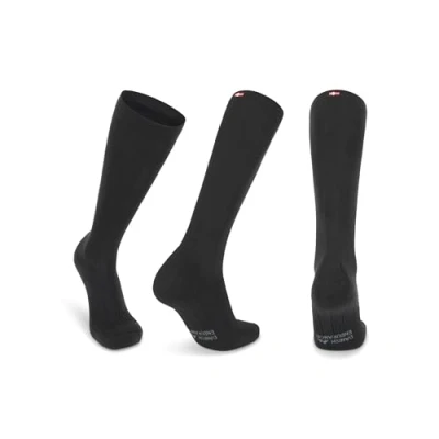 Image de DANISH ENDURANCE 1 ou 2 Paires de Chaussettes Contention 21 26 mmhg, Compression Optimale, Running &amp; Sport, Homme Femme, Noir uni, 43 47