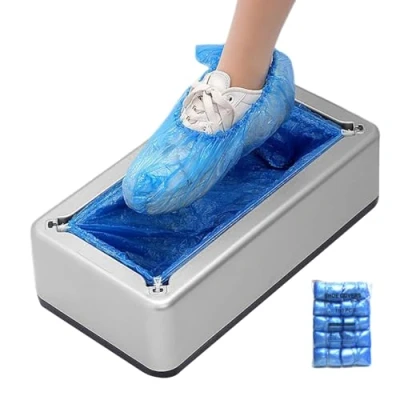 Image de Distributeur de couvre chaussures,distributeur automatique chaussures,Machine à chaussures portable avec 100 chaussures,Couvre bottes imperméable et antidérapant