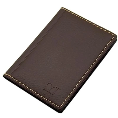 Image de Porte de Cartes crédit 12 Compartiments MJ Design Germany Made in UE en différentes Couleurs et Designs (Désign 2 / Marron)