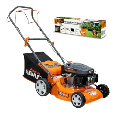 Image de RURIS Tondeuse à Gazon DAC 110XL 2,5 CV, 400mm, Sac 45l, Autopropulsee, Deux Systèmes de Coupe: Récupération en Sacs, Déflecteur Arriere + Kit