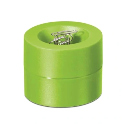 Image de MAUL distributeur de trombones MAULpro Ø7,3x6cm Organiseur bureau pour Rangement avec aimant le 15 inclus Boite trombone élégant Vert