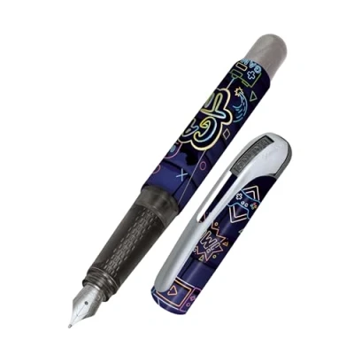 Image de Online stylo à encre College Game Time│ plume ergonomique pour l&#039;école │ moyenne, partie soft grip cartouches d&#039;encre standard rechargeable │idéal enfants