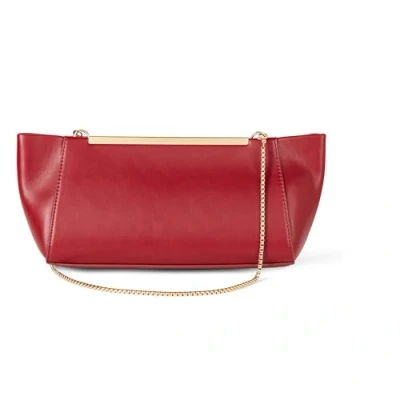 Image de The Drop Harlei Framed Clutch Embrayage, Rouge Foncé, Taille Unique