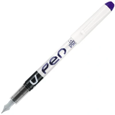 Image de Pilot V Pen Lot de 12 Stylo à plume jetable largeur trait 0,4 mm Encre liquide Violet