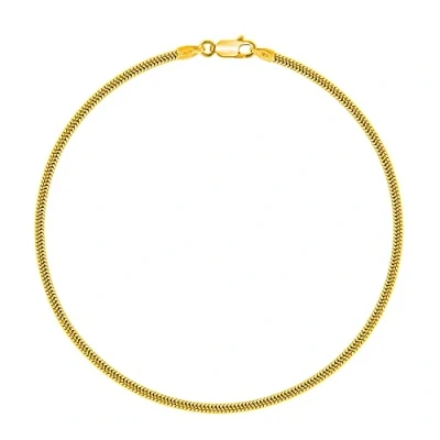 Image de PLANETYS Bracelet Maille Serpent Argent 925/1000 Plaqué Or jaune 18 Carats Largeur 2 mm Longueur: 20 cm