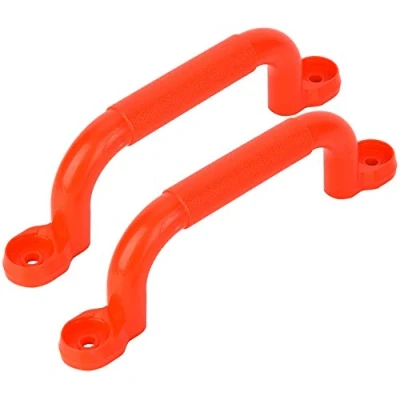 Image de VGEBY Poignée de sécurité pour Terrain Jeu, poignées Cadres d&#039;escalade Enfants(Rouge)