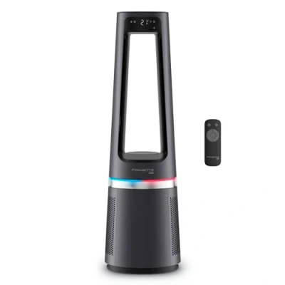 Image de Rowenta Eclipse 3 en 1 Ventilateur purificateur, Purifie, Chauffe, Ventile, Silencieux, Puissant, Multi oscillations, 12 vitesses, Minuteur, Départ différé QU5062F0