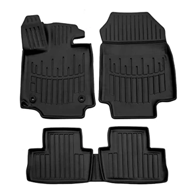 Image de Tapis de sol 3D SCOUTT Toyota RAV4 (XA50) Caoutchouc Premium Sur mesure Noir