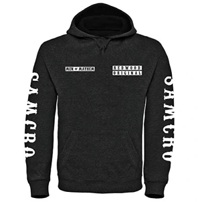 Image de Sons of Anarchy Custom Charte de Luxe Style Chandail Noir (S)