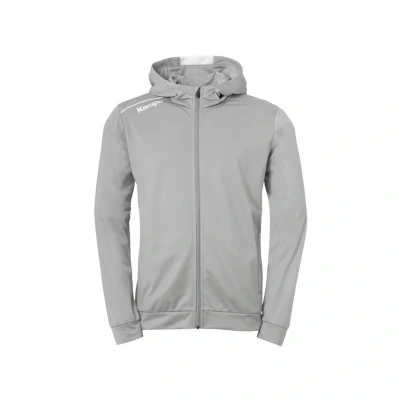 Image de Kempa Player Veste de survêtement, Taille: 3XL, Dark grau melange weis