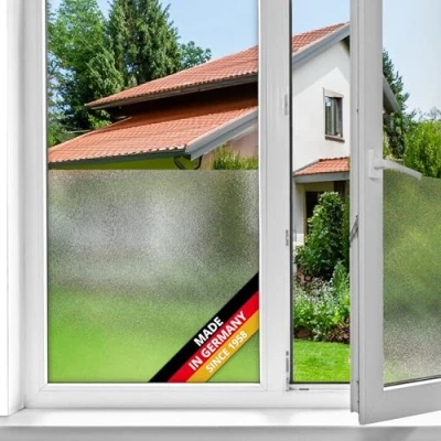 Image de d c fix film fenêtre anti regard autocollant Laiteux opaque adhésif et décoratif brise vue cache pour vitre, vitrage, douche 67,5 cm x 2 m