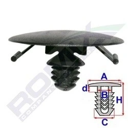 Image de ROMIX C60566 Clip RENAULT: MEGANE 2, TRAFIC 2 Kasten, Bus