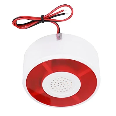 Image de Sonew Alarme sonore et Lumineuse DC 12 V, sirène d&#039;avertissement de Signal stroboscopique Clignotant à lumière Clignotante LED