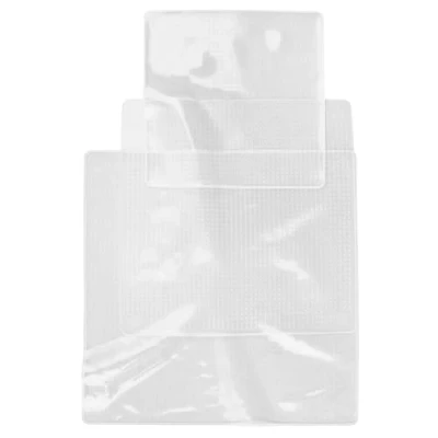Image de COOK CONCEPT KB6057 Couvercle Silicone Carre Extensible x3 Conservation Reutilisable Transparant Fruit Legumes Lavable Lave Vaisselle