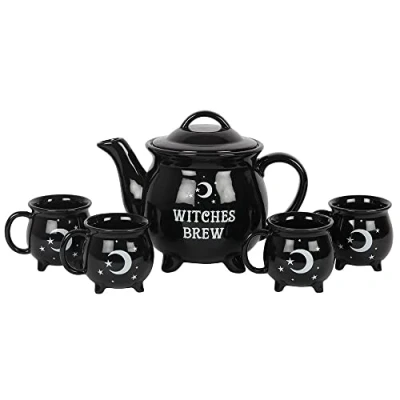 Image de Something Different Théière et tasse Witches Brew Tea set Noir