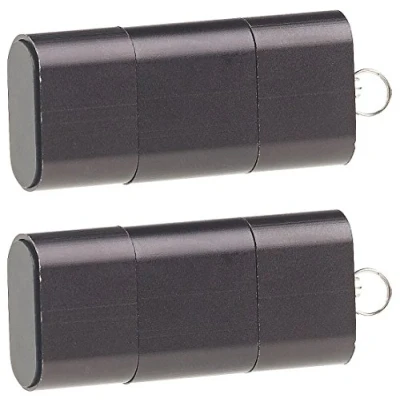 Image de Lecteur de carte Micro SD PEARL Mini USB A et C Noir 128 Go max