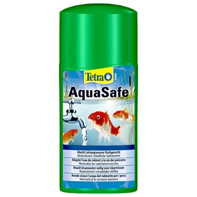 Image de Tetra Pond AquaSafe Conditionneur d’Eau pour Bassin Adapte l&#039;eau du robinet à la vie des poissons Enrichi l’eau d&#039;ingrédients importants et établit les bases d&#039;une saine 250 ml