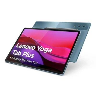 Image de Lenovo Yoga Tab Plus Tablette Tactile 12.7&#039;&#039; 3K, 144Hz (Qualcomm Snapdragon 8 Gen 3 Mobile Platform, 8Coeurs, RAM 16Go, UFS 4.0 256Go, Android 14, Wifi7 + Bluetooth) Pen Pro Tidal Teal
