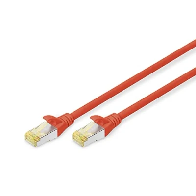 Image de Câble Ethernet Rouge DIGITUS DK 1644 A 100/R Cat6a S/FTP 10m
