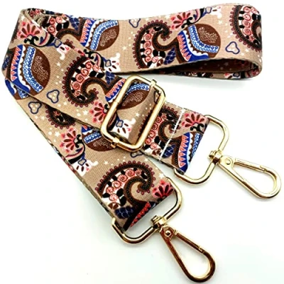 Image de Bandouliere de Rechange Sac Reglable, Sangle a Main Remplacement, Universelles mit Boucle Dore pour Femme à Main, Bandoulière Accessoires, 04