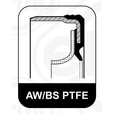 Image de ELRING 375.560 Joint Spi de Vilebrequin avec douille montage PTFE (polytétrafluoroéthylène)/ACM (caoutchouc polyacrylique FORD: Transit Mk4 Tourneo