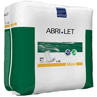 Image de Abena Abri let Pack de 28 Mini Couche DTE Traversable 500 ml 39 x 14 cm