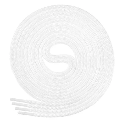 Image de lacets Di Ficciano, des ronds pour chaussures d&#039;affaires et en cuir, lacet multisystèm non déchirable, Ø 3 mm, longueur 60130 cm, 25 couleurs polyester 70 cm Weiß