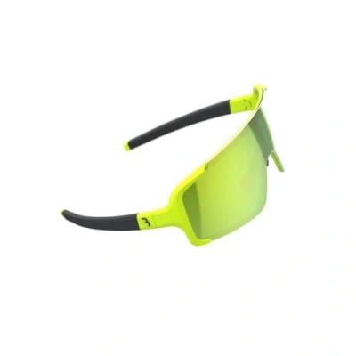Image de BBB Cycling Lunettes de cyclisme Chester MLC Grilamid incassable Pont en caoutchouc réglable Embouts branches Accessoires vélo Jaune fluo