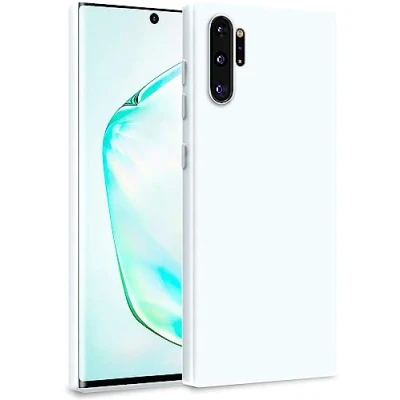 Image de MyGadget Coque pour Samsung Galaxy Note 10 Plus Case TPU Souple &amp; Soft avec Doublure Microfibre Cover Protection Extra Fine Légère Blanc
