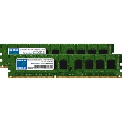 Image de 16Go (2 x 8Go) DDR3 1600MHz PC3 12800 240 PIN ECC DIMM (UDIMM) MÉMOIRE KIT POUR SERVEURS/WORKSTATIONS/CARTES MERES