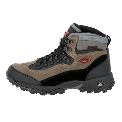 Image de Lico Milan, Chaussures de Randonnée Hautes Homme, Noir (Schwarz/Grau/Rot Schwarz/Grau/Rot), 45 EU