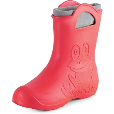 Image de Ladeheid Frogwowinter Bottes en caoutchouc, Femme, Taille: 38 39, Korall Matière synthétique