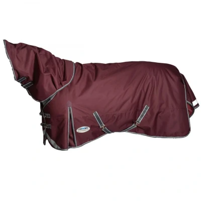 Image de Weatherbeeta Couverture Imperméable Comfitec Plus Dynamic II Detach A Neck Lite Maroon/Gris/Blanc 145/195