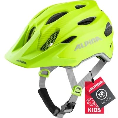 Image de ALPINA Unisexe Enfants, CARAPAX JR. FLASH Casque de vélo, be visible matt, 51 56 cm