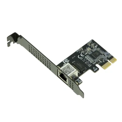 Image de KALEA INFORMATIQUE Carte contrôleur réseau PCIe 5 Gigabit ETHERNET 10 100 1000 1G 2.5G 5G connecteur RJ45 et CHIPSET REALTEK RTL8126