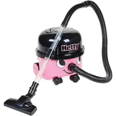 Image de Casdon Henry &amp; Hetty Jouets Aspirateur rose fonctionnel avec buse Kit de nettoyage pour enfants 3 ans +, 23.2 x 21.2 22.8 cm