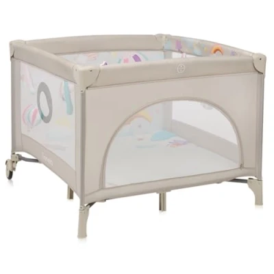 Image de lionelo Mille Plus Lit 2 en 1 de Voyage et Parc pour bébés Jusqu’à 15 kg, 036 Mois, entrée latérale, Matelas 3D, Roues avec Frein, Pliage Facile, Sac Transport (Beige)
